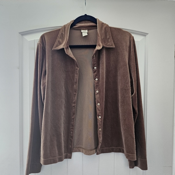 J. Jill velvet button up - Picture 2 of 3